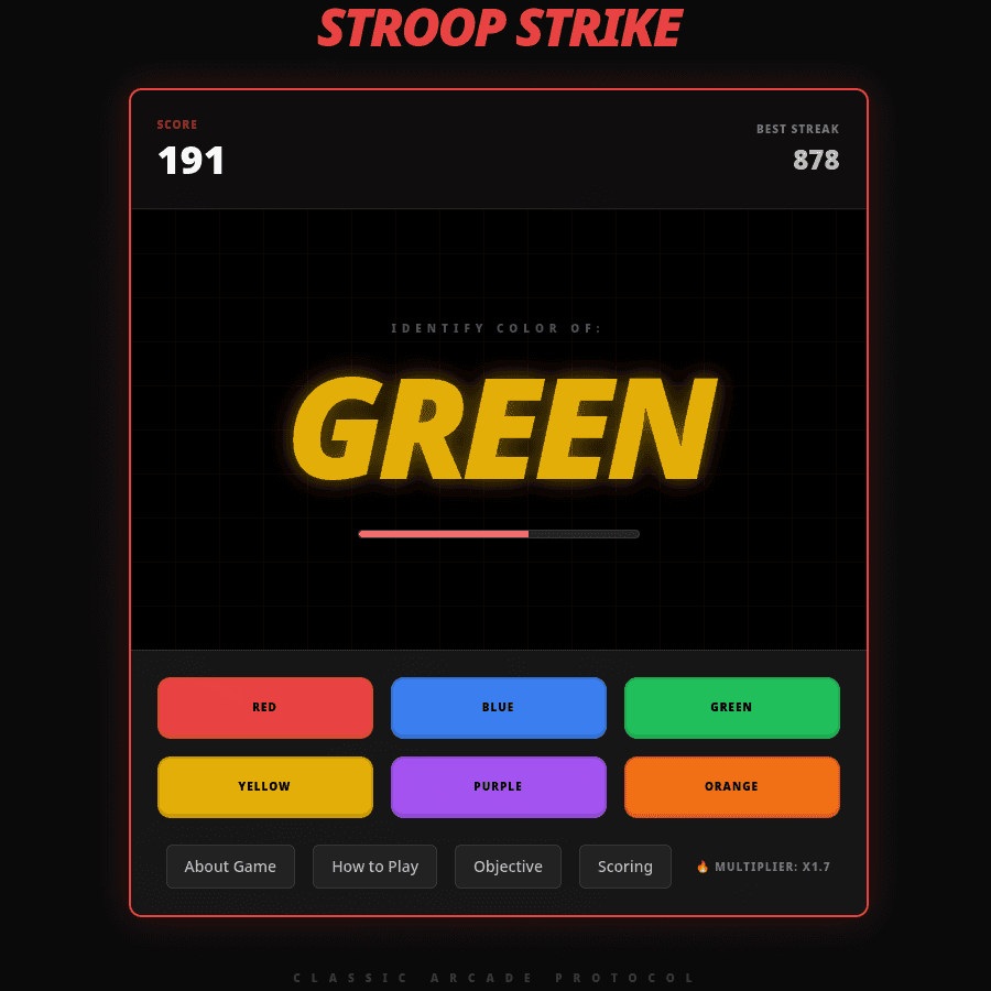 STROOP STRIKE